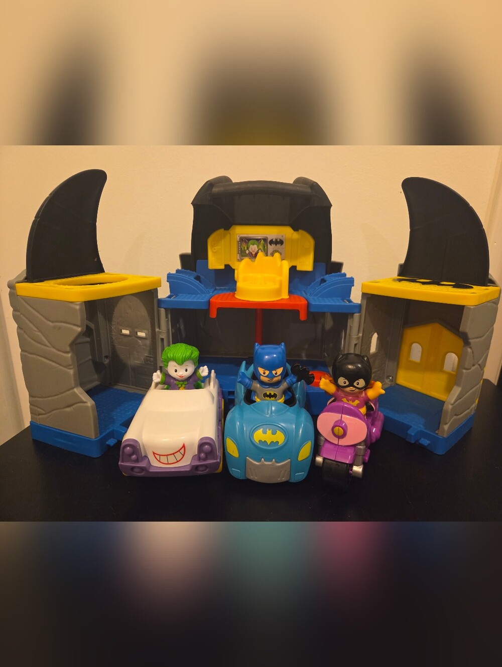 Little People Batmans Batcave Portable Playset With Batgirl & Joker